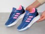 Жіночі сині кросівки з рожевим Adidas текстиль весна літо. (3)