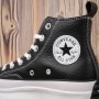 Converse Chuck 70 Hi Black White Кеди на платформі шкіра (3)