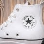 Converse Chuck 70 Hi White Кеди на платформі шкіра білі (3)