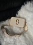 Сумка Marc Jacobs The Snapshot Beige Gold (7)