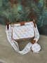 Сумка Guess Pochette Multi White Brown (6)