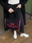 Сумка Marc Jacobs The Large Tote Bag Black Pink (2)