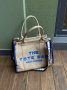 Сумка Marc Jacobs The Large Tote Bag Beige Blue (6)