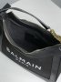 Сумка Balmain B-Army Canvas Leather Shoulder Bag Total Black (10)