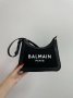 Сумка Balmain B-Army Canvas Leather Shoulder Bag Total Black (6)