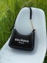 Сумка Balmain B-Army Canvas Leather Shoulder Bag Total Black (7)