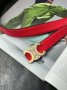 Ремінь Celine Leather Belt Red Gold (6)