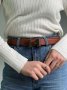 Ремінь Hermes Leather Belt Brown Silver (7)