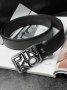 Ремінь Pinko Text Leather Belt Black Silver (2)