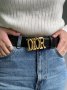 Ремінь Christian Dior Leather Belt Black Gold (5)