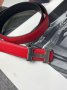 Ремінь Hermes Leather Belt Red Silver (5)