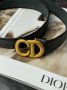 Ремінь Christian Dior Leather Belt Black Gold (6)