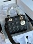 Сумка Christian Dior Small Lady Dior My ABCDIOR Bag Black (2)