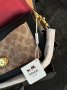 Сумка Coach Tabby Black Beige Shoulder Bag In Signature Canvas (6)