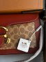 Сумка Coach Tabby Red Beige Shoulder Bag In Signature Canvas (4)