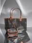 Сумка Goyard Saint Louis Tote PM Black Tan (9)