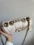 Сумка Coach Quilted Pillow Madison Shoulder Bag White (6)