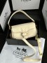 Сумка Coach Leather Covered C Closure Puffy Tabby Shoulder Bag Cream (2)