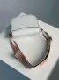 Сумка Coach Polished Pebble Willow Saddle Bag White (7)