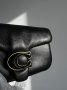 Сумка Coach Leather Covered C Closure Puffy Tabby Shoulder Bag Black (4)