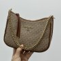 Сумка Michael Kors Jet Set Charm Small Logo Pochette Beige Brown (2)