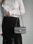 Сумка Celine Chain Shoulder Bag Claude In Shiny Calfskin Black Silver (3)