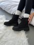 Черевики жіночі утепленні Celine Boots Black (рр 36-41) (7)