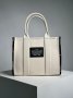 Сумка Marc Jacobs Medium Tote Bag White Black (2)