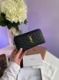 Гаманець Saint Laurent Plain Leather Long Wallet Black Gold (8)