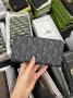 Гаманець Christian Dior Zipped Long Wallet Grey Diamond Canvas (10)