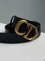 Ремінь Dior Saddle Belt Black Ultrasmooth Calfskin Gold (7)