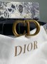 Ремінь Dior Saddle Belt Black Ultrasmooth Calfskin Gold (3)