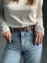 Ремінь Coach Sculpted C Buckle Belt Beige (5)