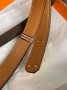 Ремінь Hermes Kelly 18 Belt Brown Leather (9)