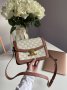 Сумка Celine The Triomphe Bag Canvas and Calfskin White (2)