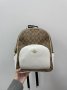 Рюкзак Coach Large Court Backpack In Signature Canvas in Beige White (3)