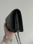 Сумка Chanel Classic Wallet on Chain Black Silver (7)