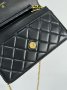 Сумка Chanel Classic Wallet on Chain Black Gold (9)