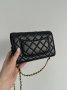 Сумка Chanel Classic Wallet on Chain Black Gold (7)