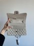 Сумка Chanel Classic 2.55 Medium Double Flap in White Silver (6)