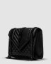 ???? Saint Laurent Envelope Medium In Quilted Leather Black (3)