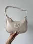 Сумка Pinko Half Moon Bag Simply Cream With Leather Buckle (9)