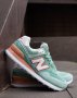 Кросівки New Balance 574 Green Orange White (рр 37-41) (2)