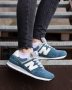 Кросівки New Balance 574 Blue White (рр 37-41) (6)