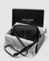 Saint Laurent Lou Quilted Camera Bag Black/Silver (3)