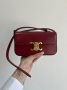 Сумка Celine Shoulder Bag Claude In Shiny Calfskin Burgundy (6)