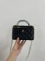 Сумка Chanel Classic Black Lambskin Pearl Crush Vanity Bag (10)