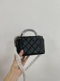 Сумка Chanel Classic Black Lambskin Pearl Crush Vanity Bag (9)