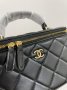 Сумка Chanel Classic Black Lambskin Pearl Crush Vanity Bag (7)