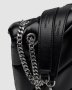 Сумка YSL Puffer Small in Nappa Leather Black Silver Chain (4)